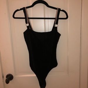 Velvet Ribbed Bodysuit